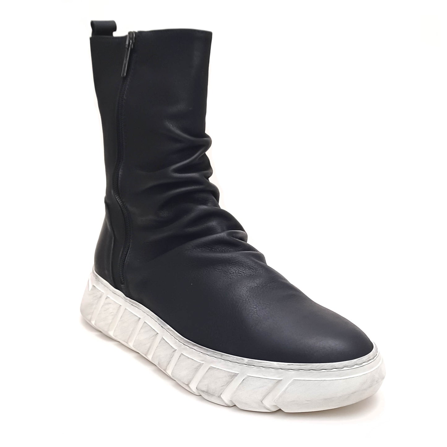 Lofina Leather Boots White Sole- MENS
