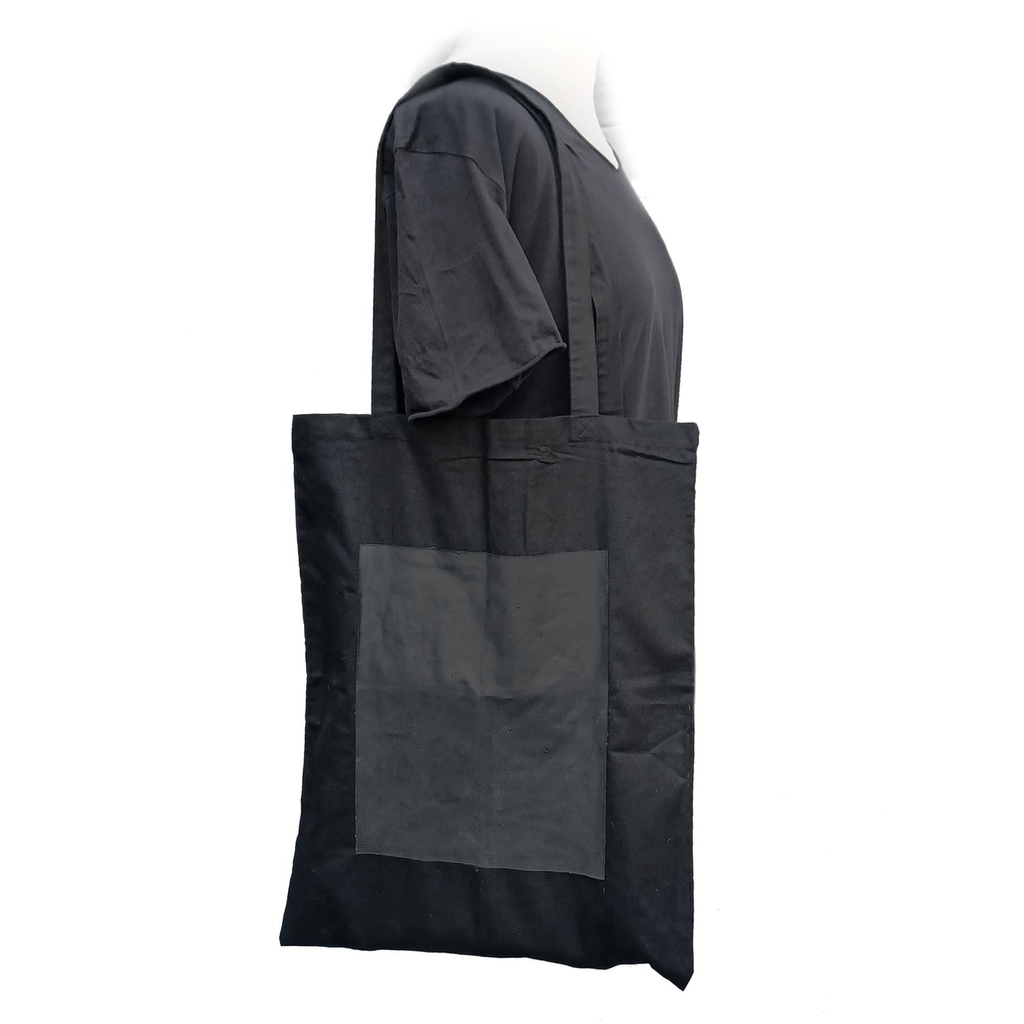 Cotton shopper bag. Latex print