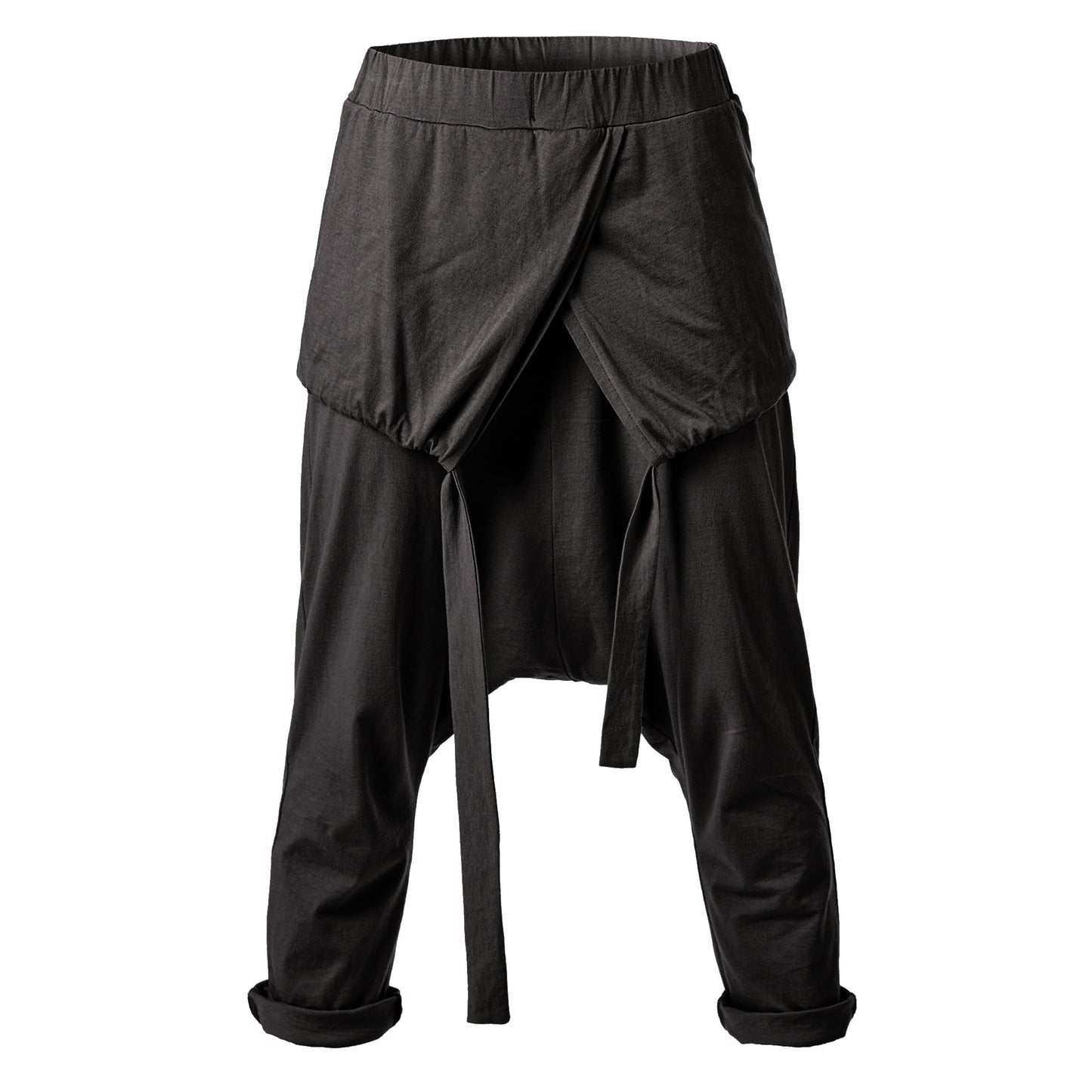 Apron front jersey pants. Studio b3