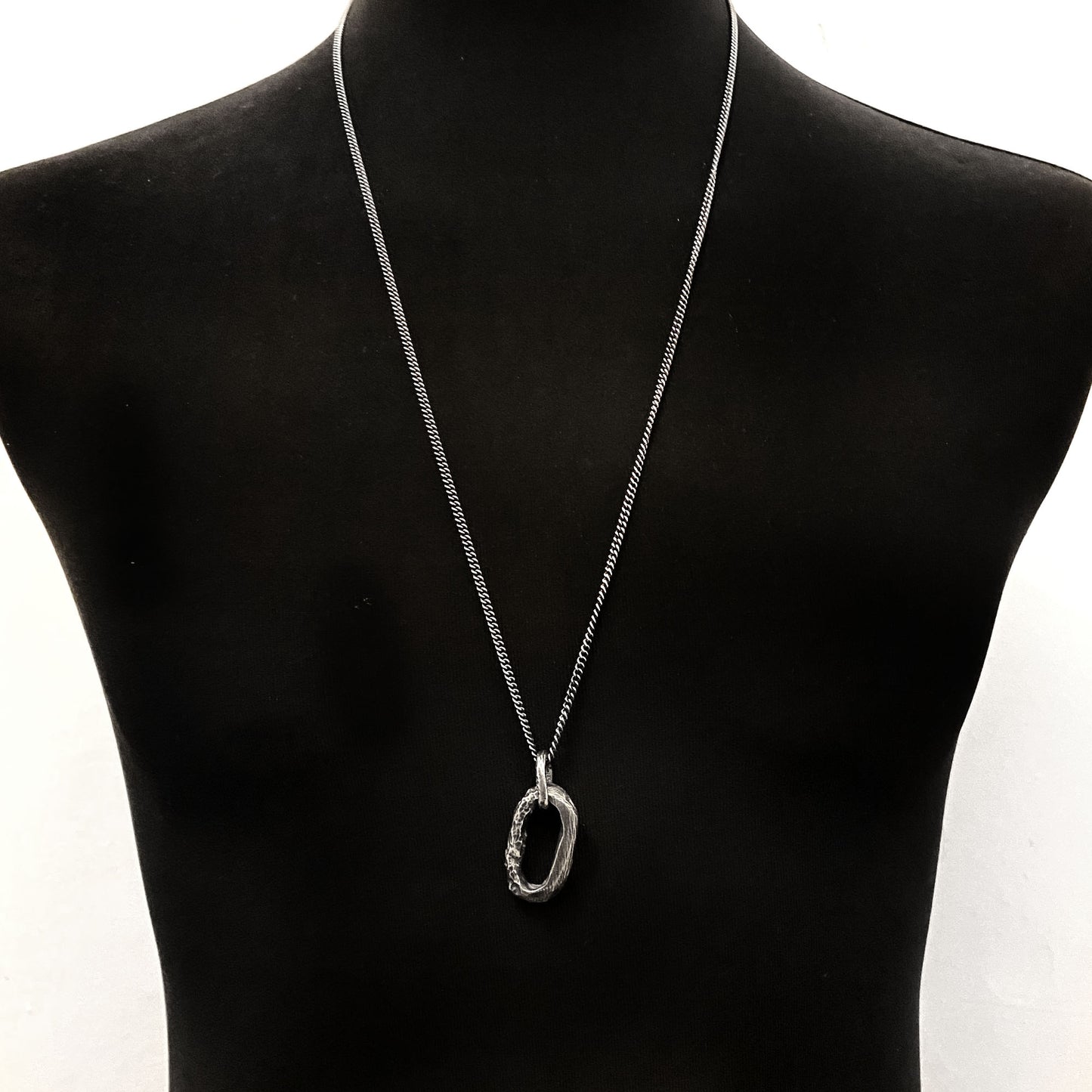Cade Silver Pendant Necklace