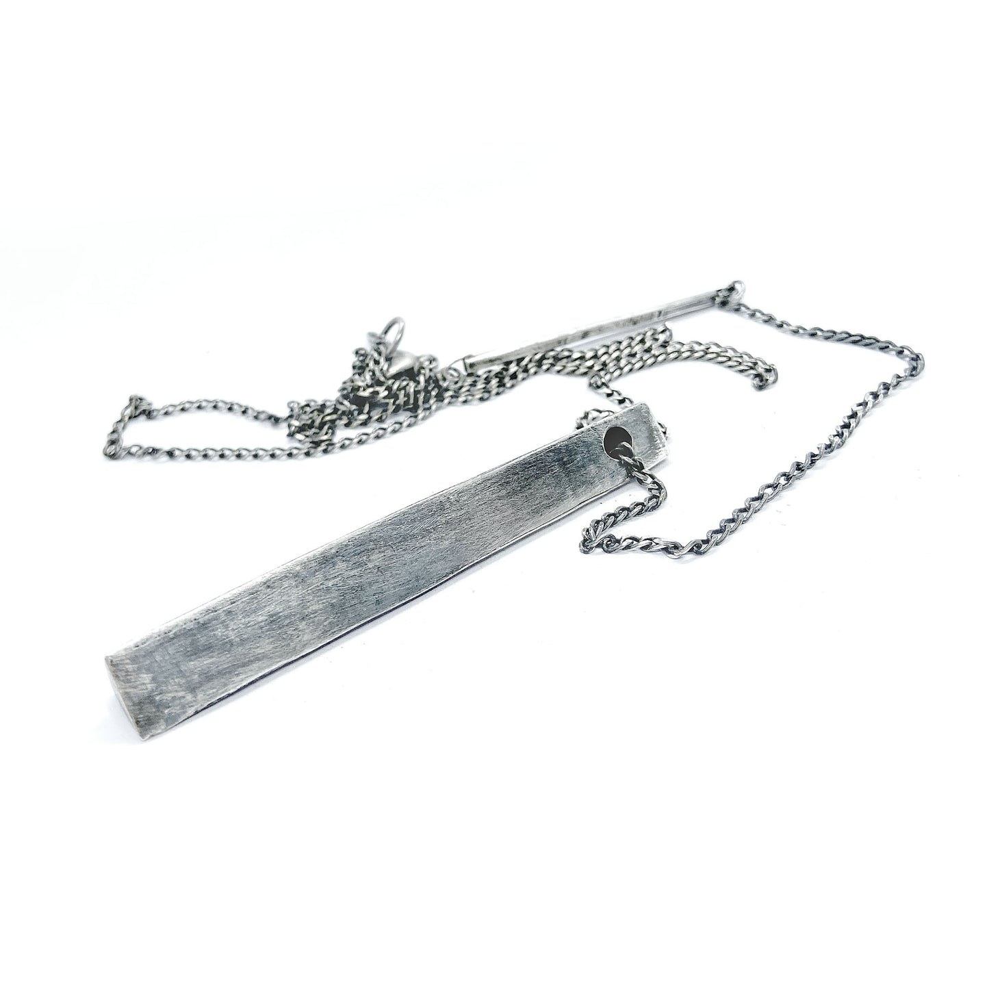 Silver triangle pendant