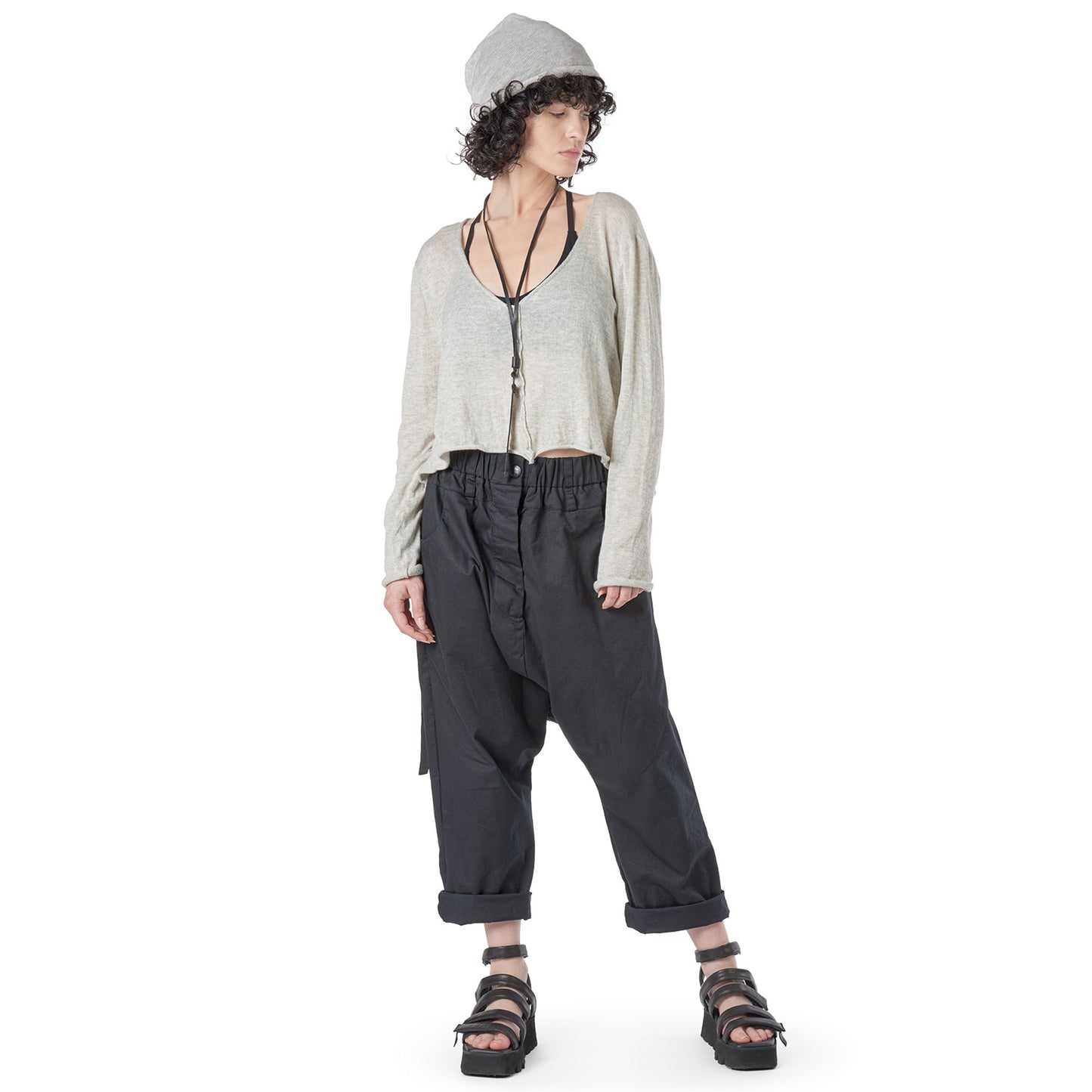Low crotch pants. Studio b3