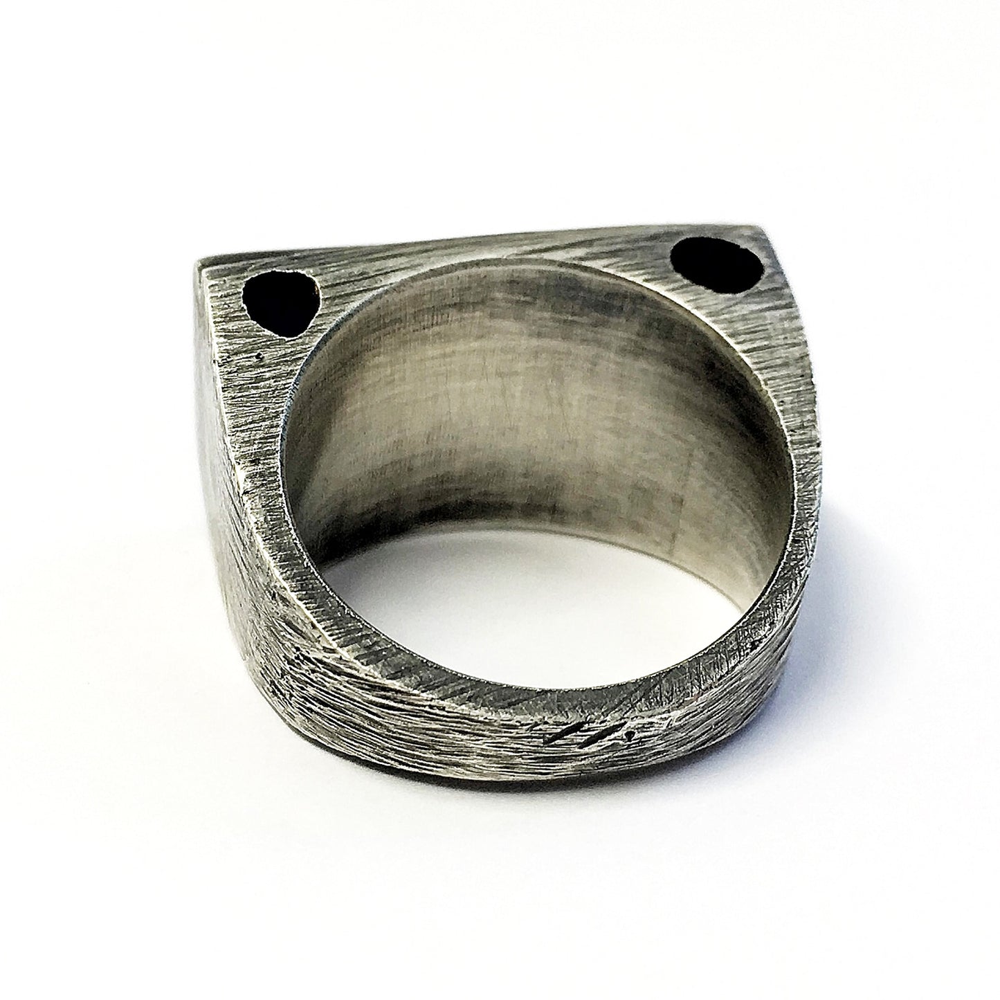 Silver tourmaline ring