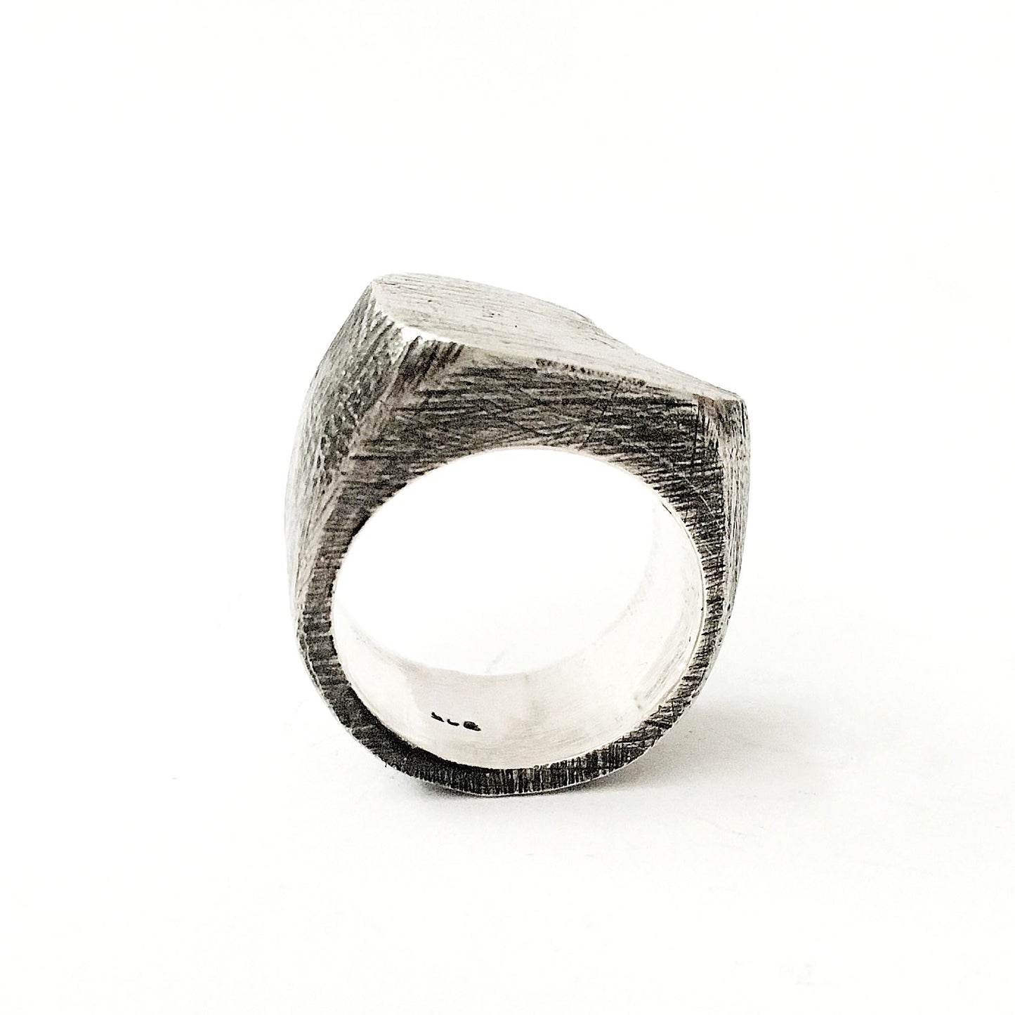Solid silver ring