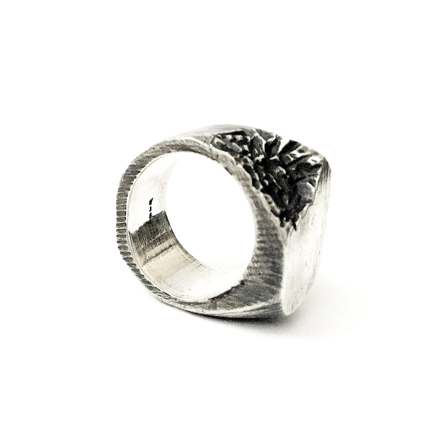 Solid silver ring