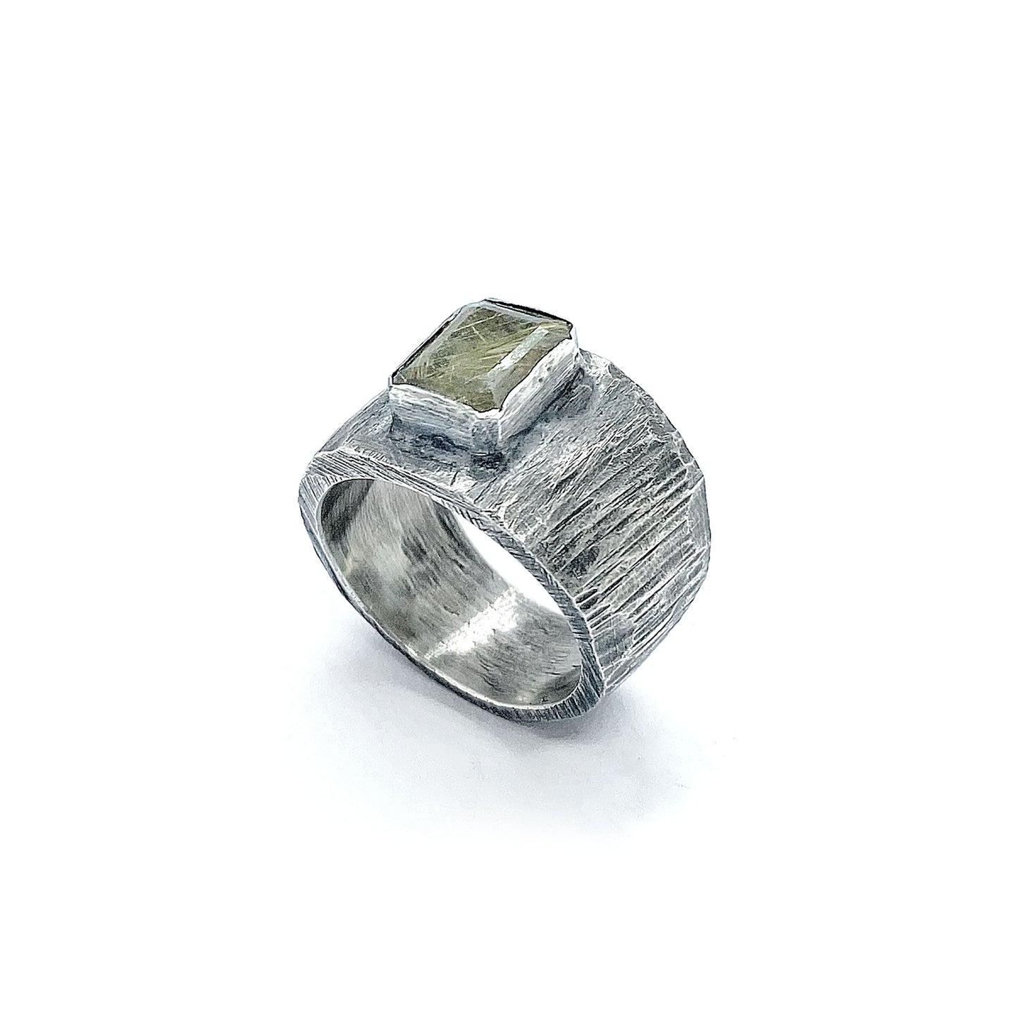 Silver Citrine Ring