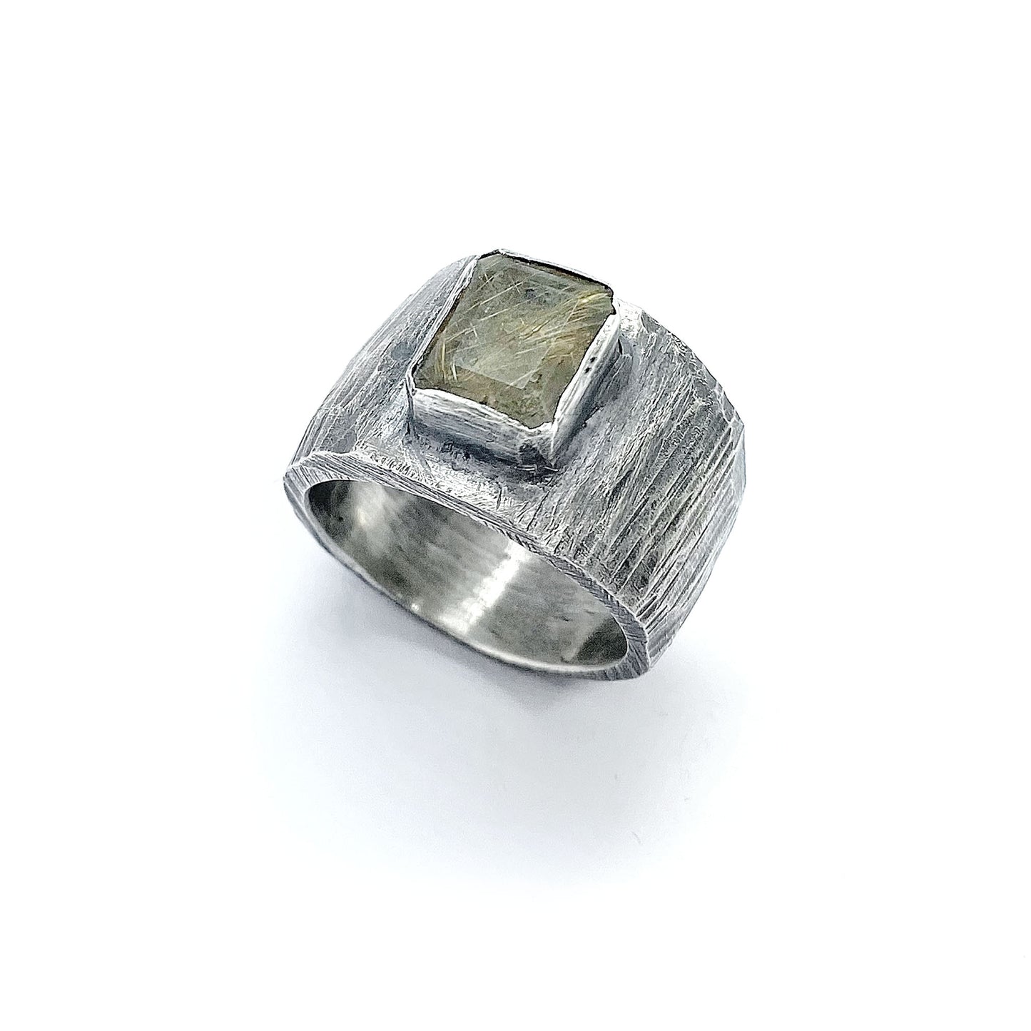 Silver Citrine Ring