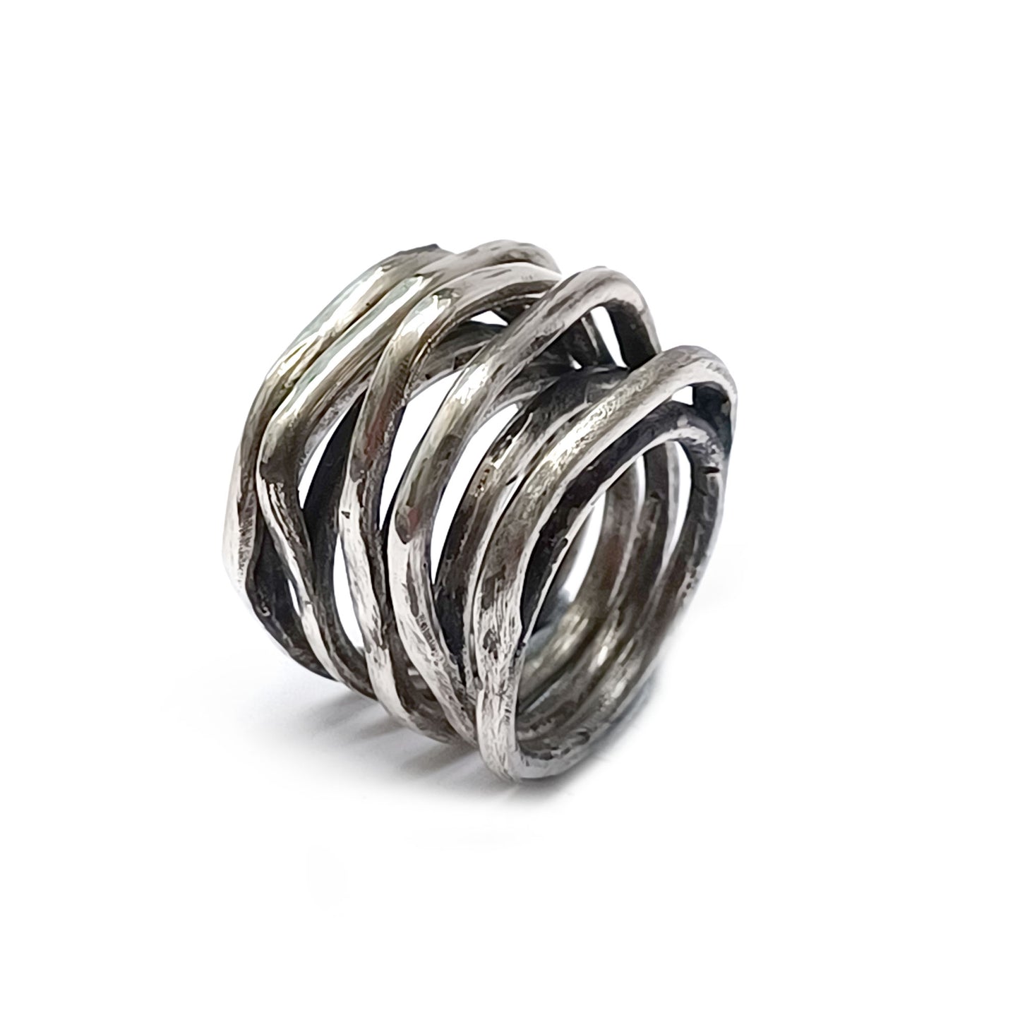 Silver stack rings