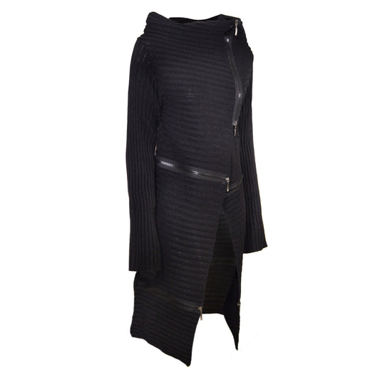 Long zip cardigan