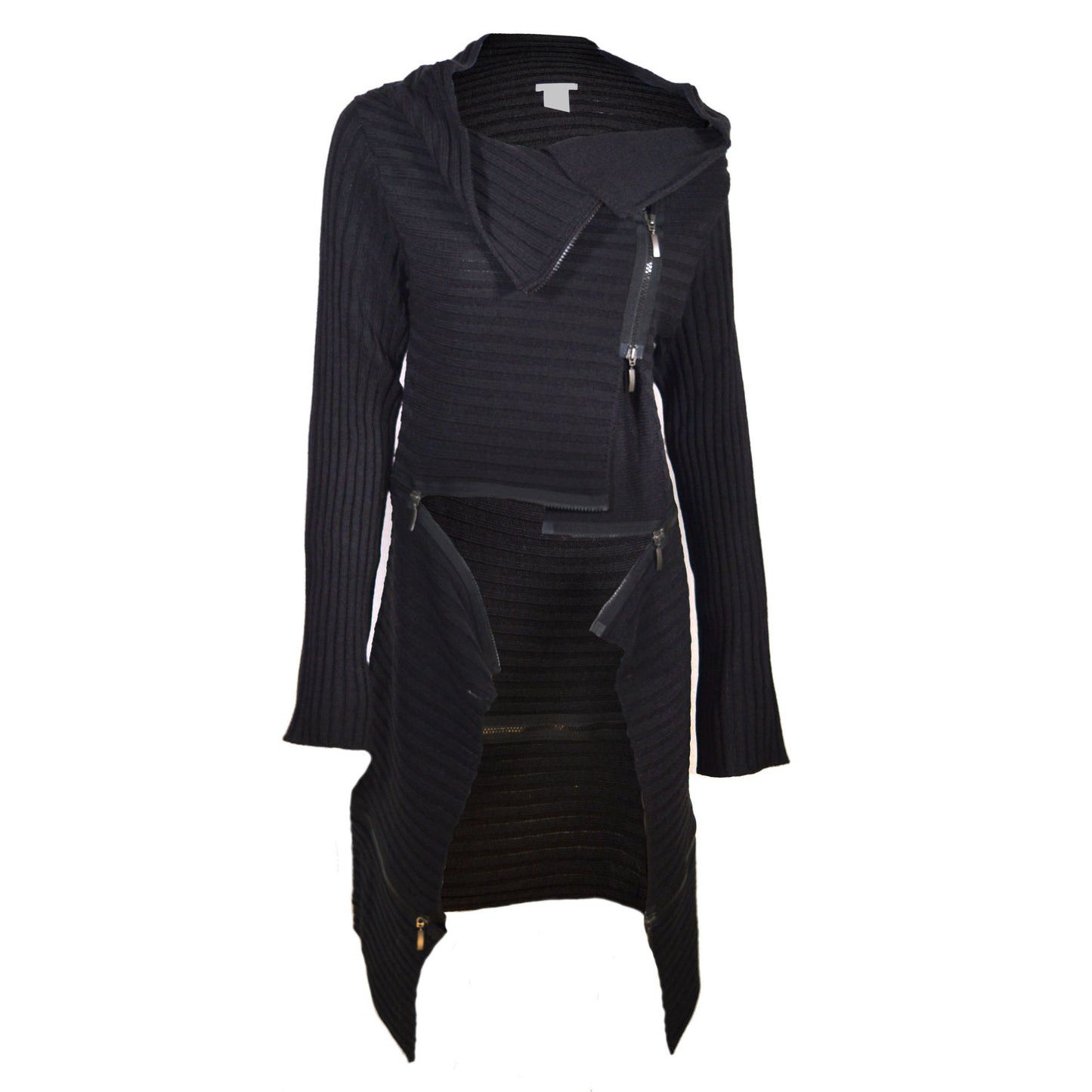 Long zip cardigan