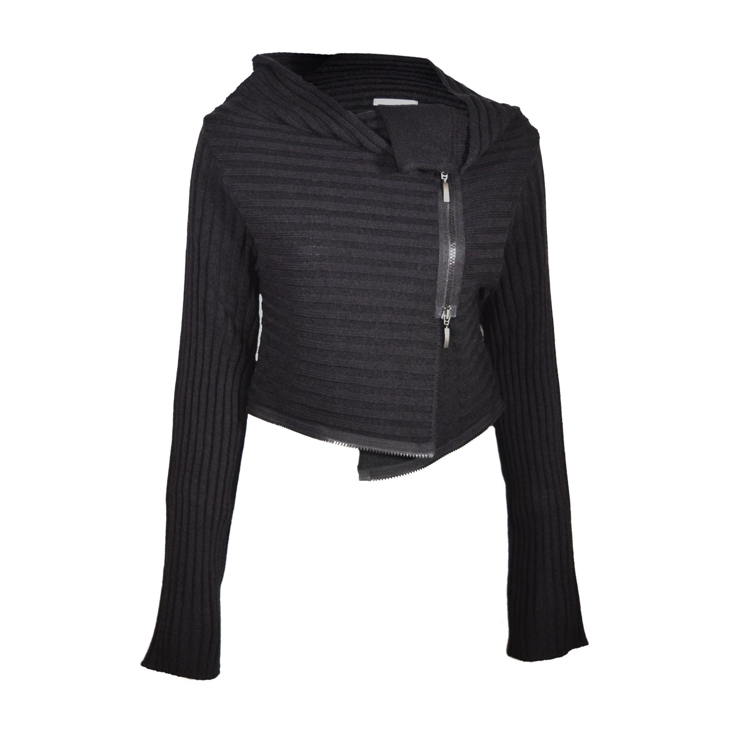 Long zip cardigan
