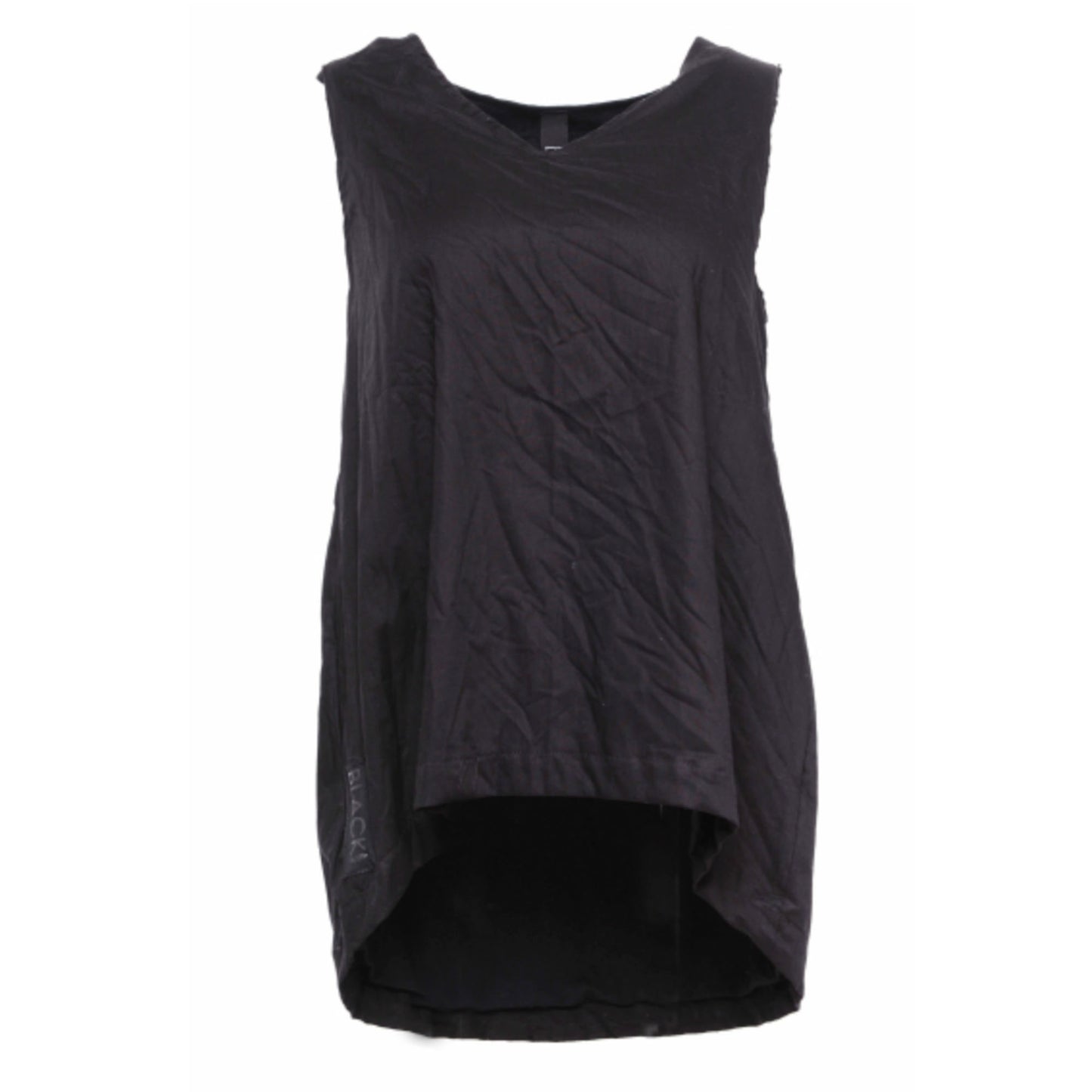 Woven cotton vest top