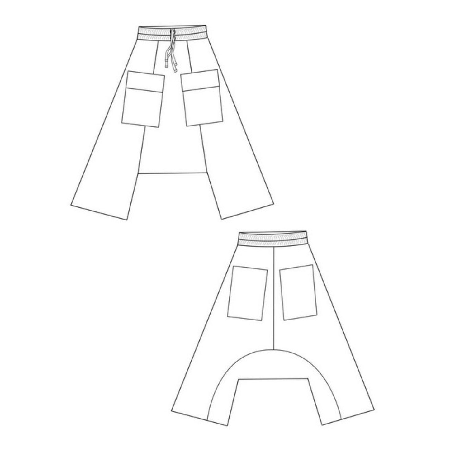 Cotton Low Crotch Pant