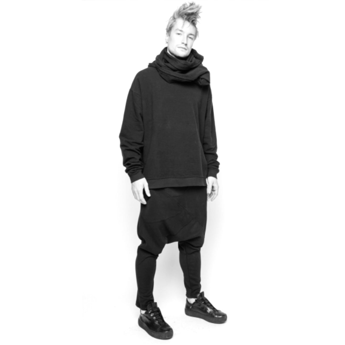 Textured Long Sleeve Sweatshirt