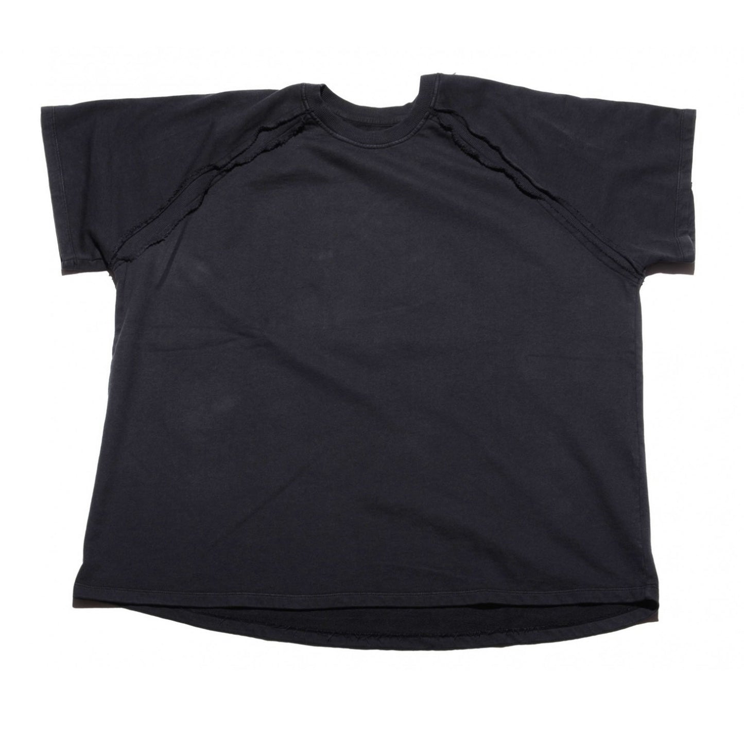 raw edge t shirt top.