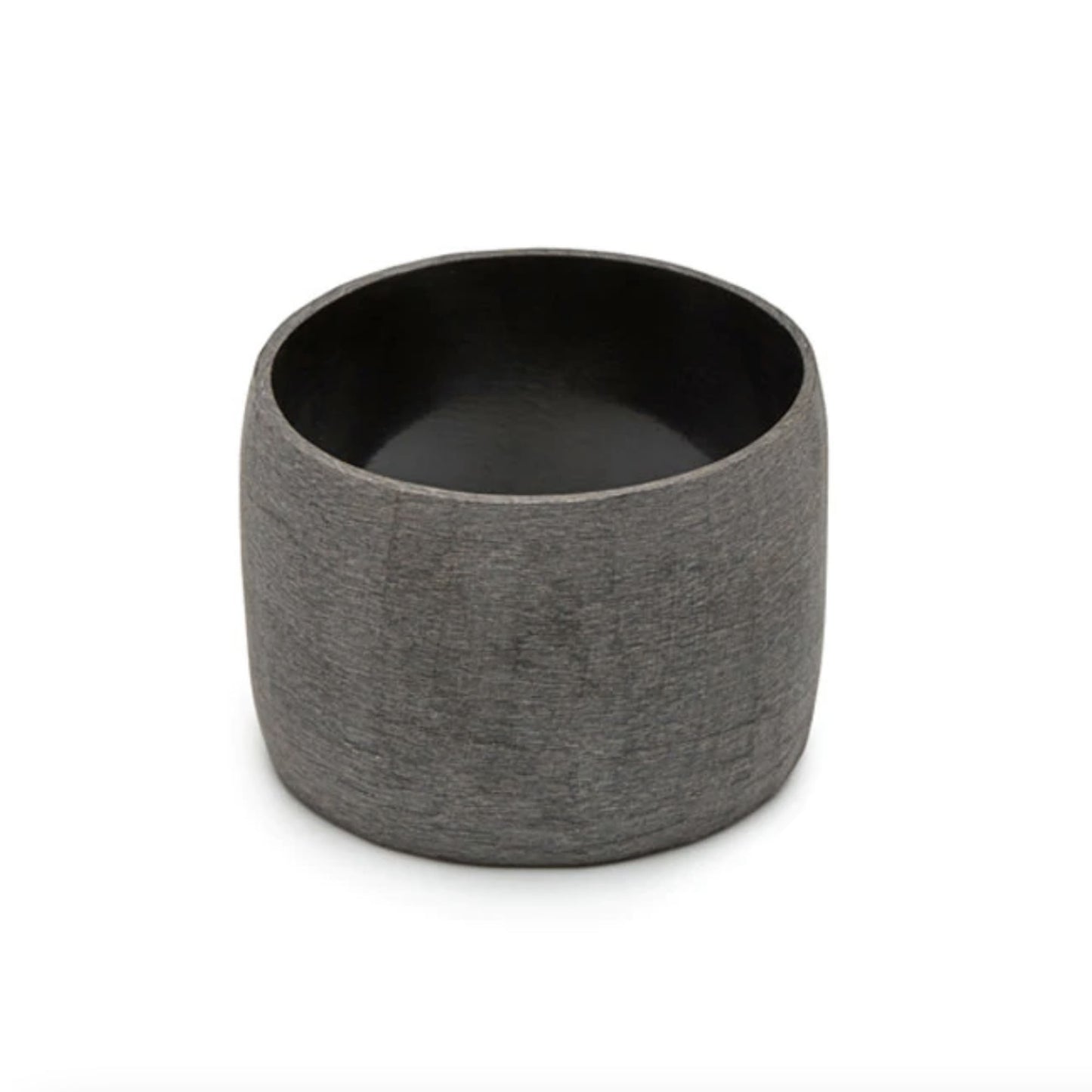 Wide grey buffalo horn bangle