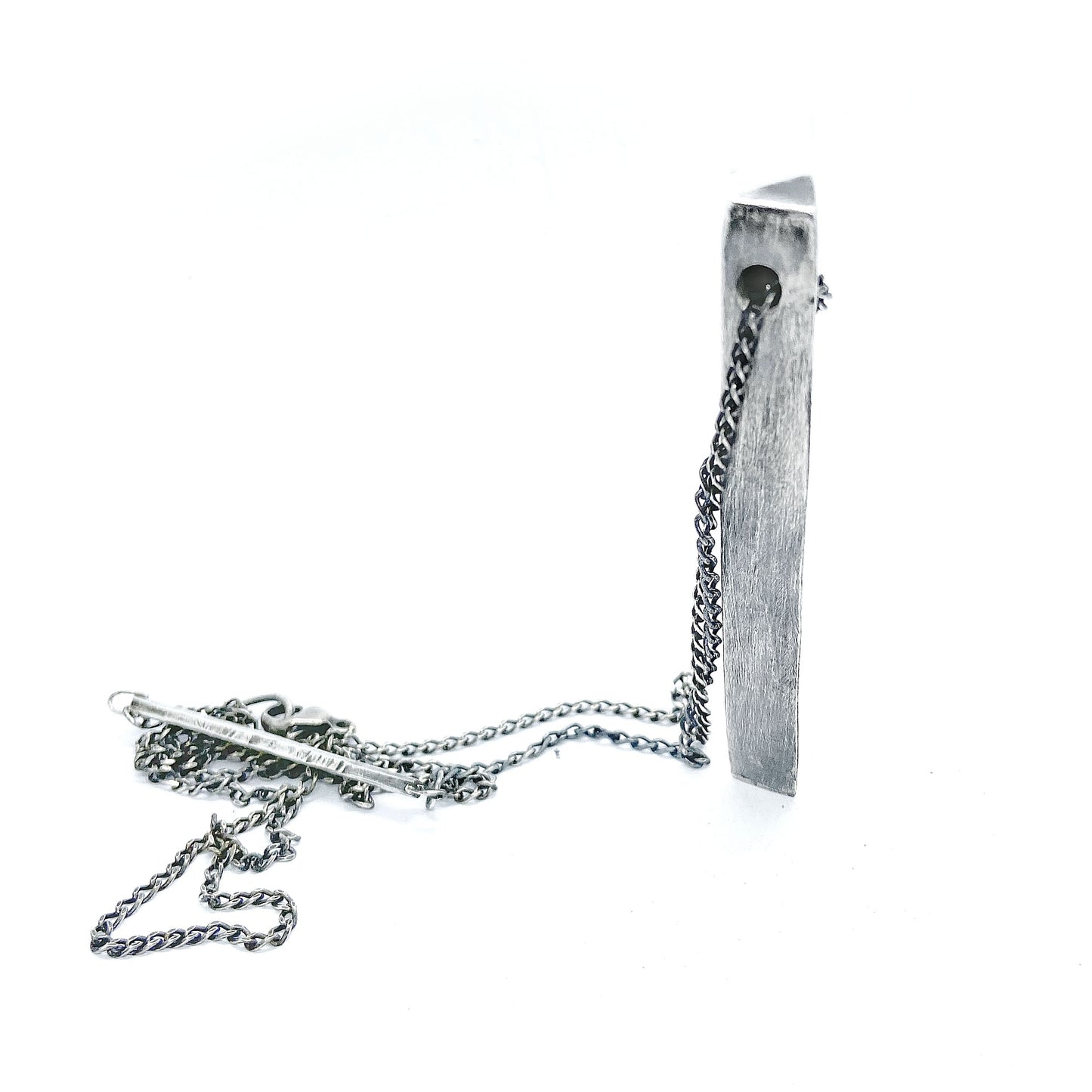 Silver triangle pendant