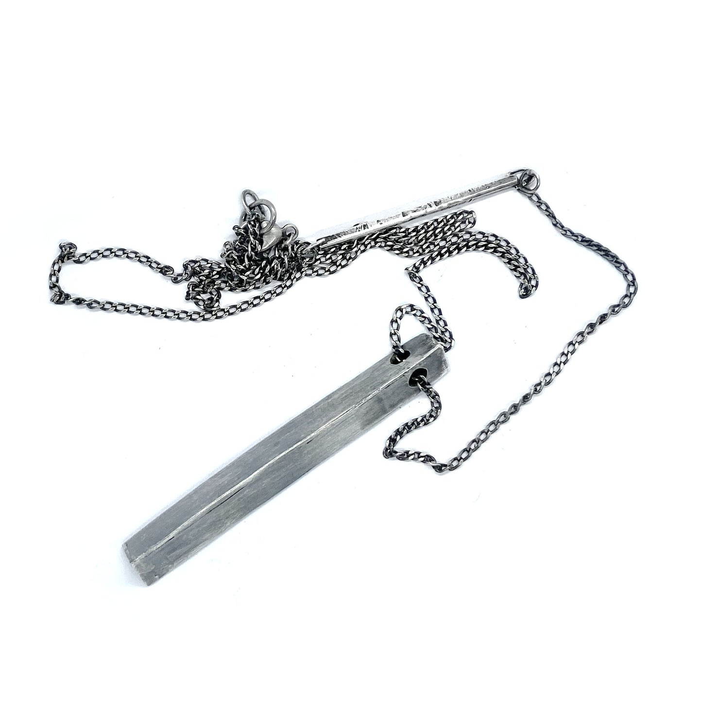 Silver triangle pendant