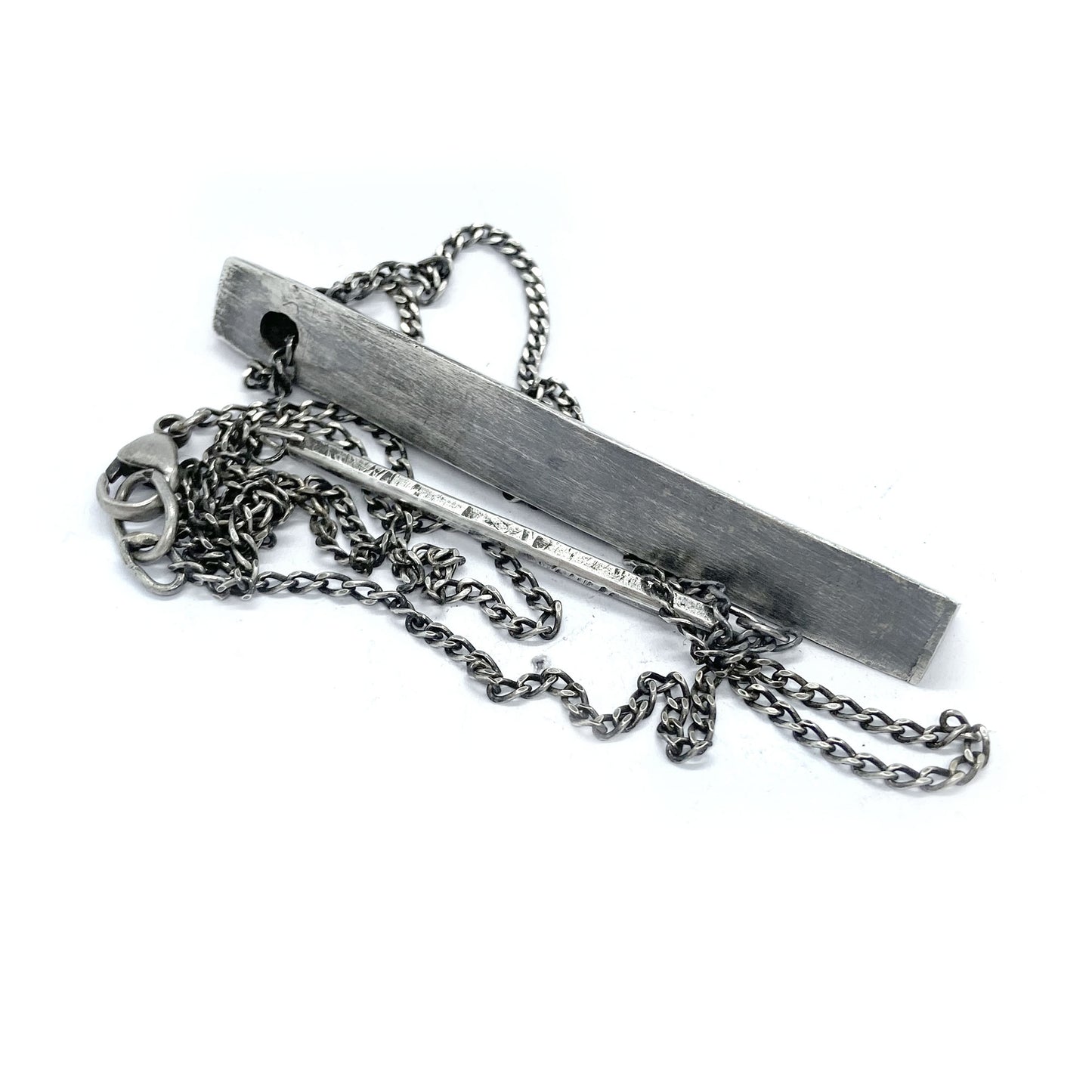 Silver triangle pendant