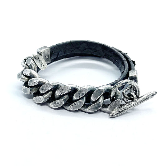 Curb chain wrap bracelet