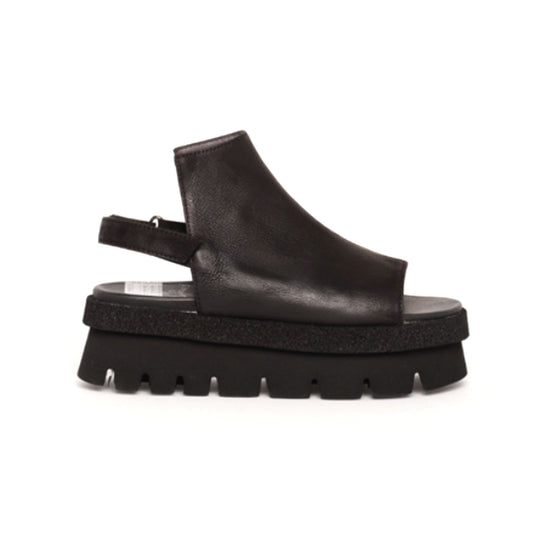 Lofina black sandals. Flatform
