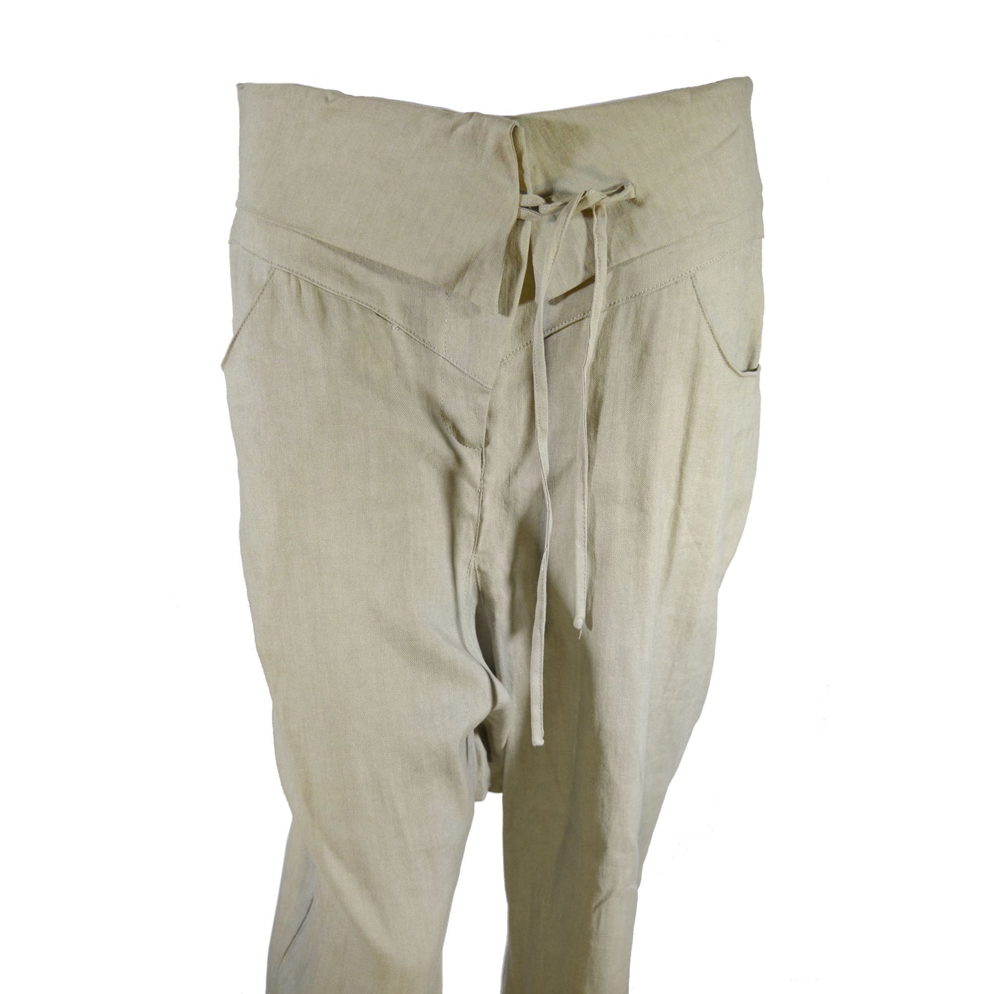 Drop crotch trousers
