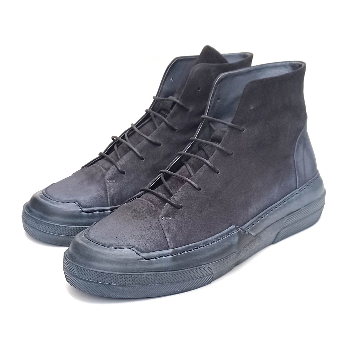 Lofina Charcoal Suede Ankle Boots- MENS